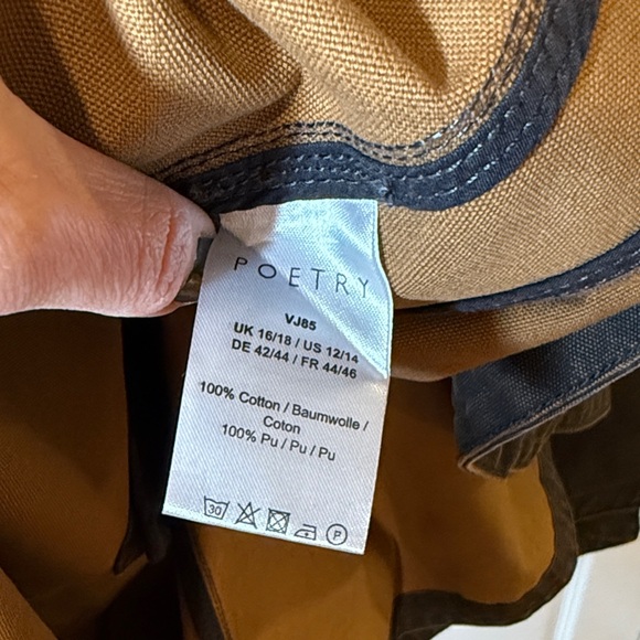 Poetry Dark Brown Hooded Cape Coat/Poncho - Picture 4 of 10